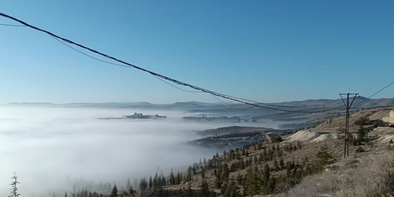 Konya’yı adeta sis yuttu