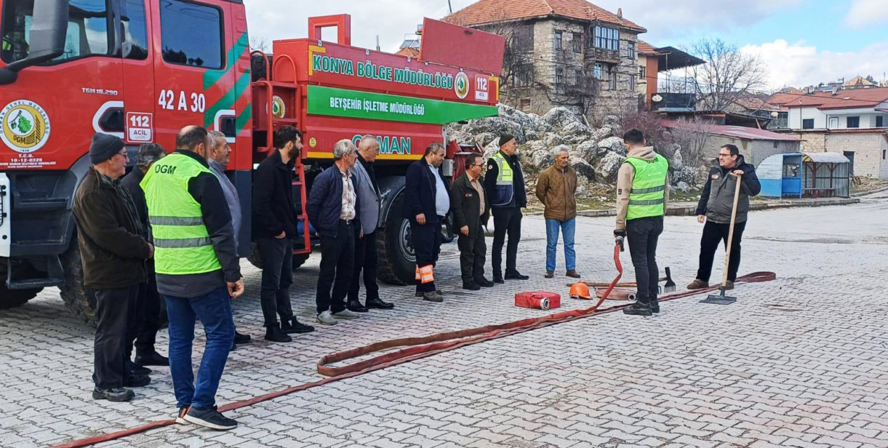 Orman köylüleri yangınlara karşı bilinçlendiriliyor