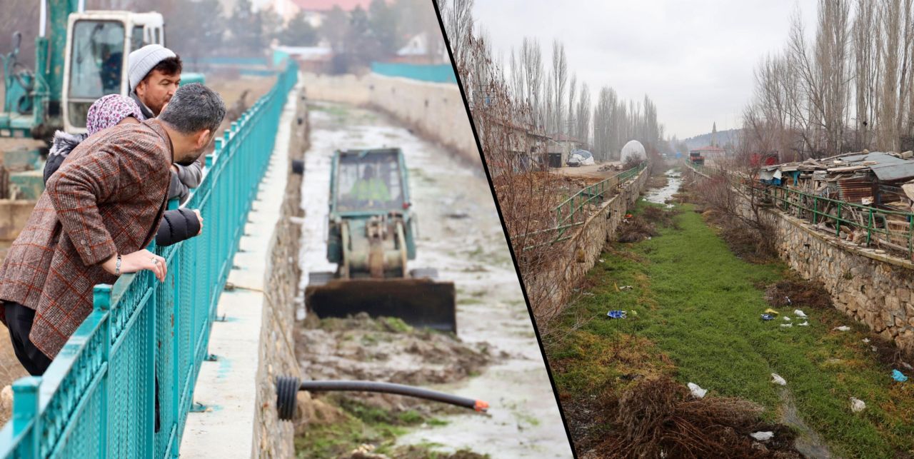 Ilgın’daki kanallar temizleniyor