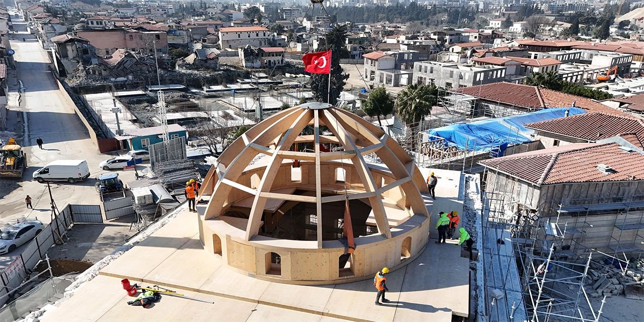 Hatay Habib-i Neccar Camii restorasyonunda önemli aşama geride kaldı