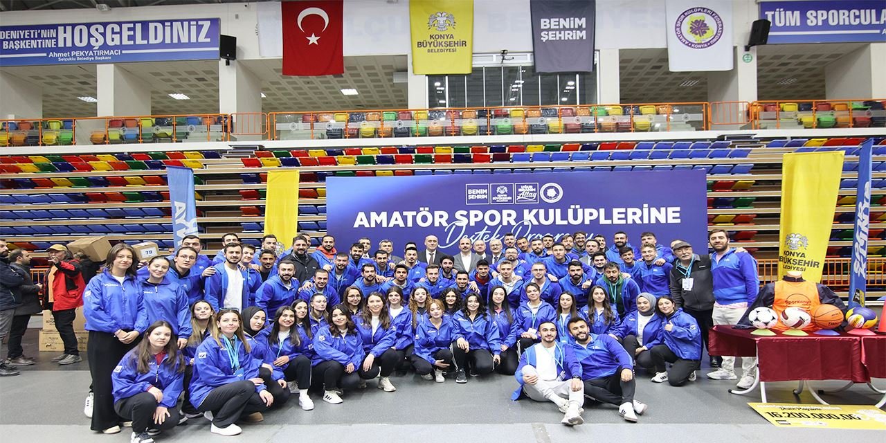 Konya Büyükşehir’den amatör spor kulüplerine 16 milyon lira yardım