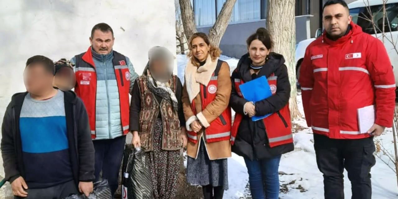 Evde bakılan ailelere ziyaret