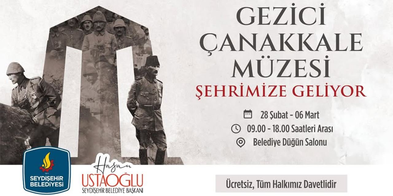 Çanakkale Gezici Müzesi Seydişehir'de Açılıyor