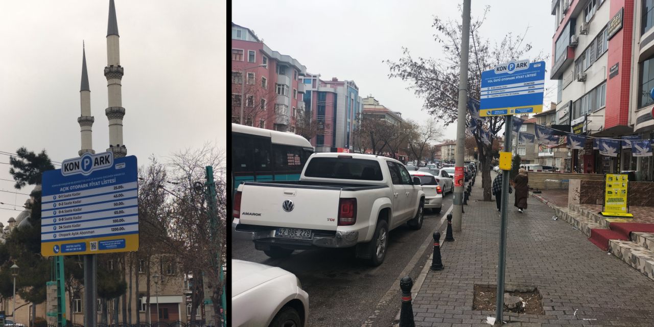 Konya’da otopark ücretlerine zam geldi