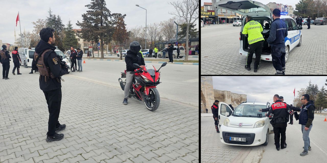 Aksaray emniyetinden uzun namlulu silahlarla ‘ŞOK’ denetim