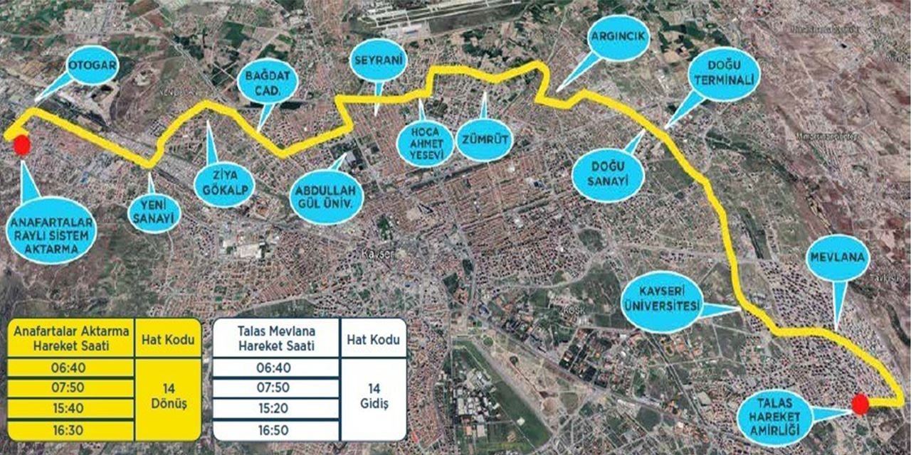 Kayseri'de ulaşım devrimi: Toplu taşıma ağı büyüyor