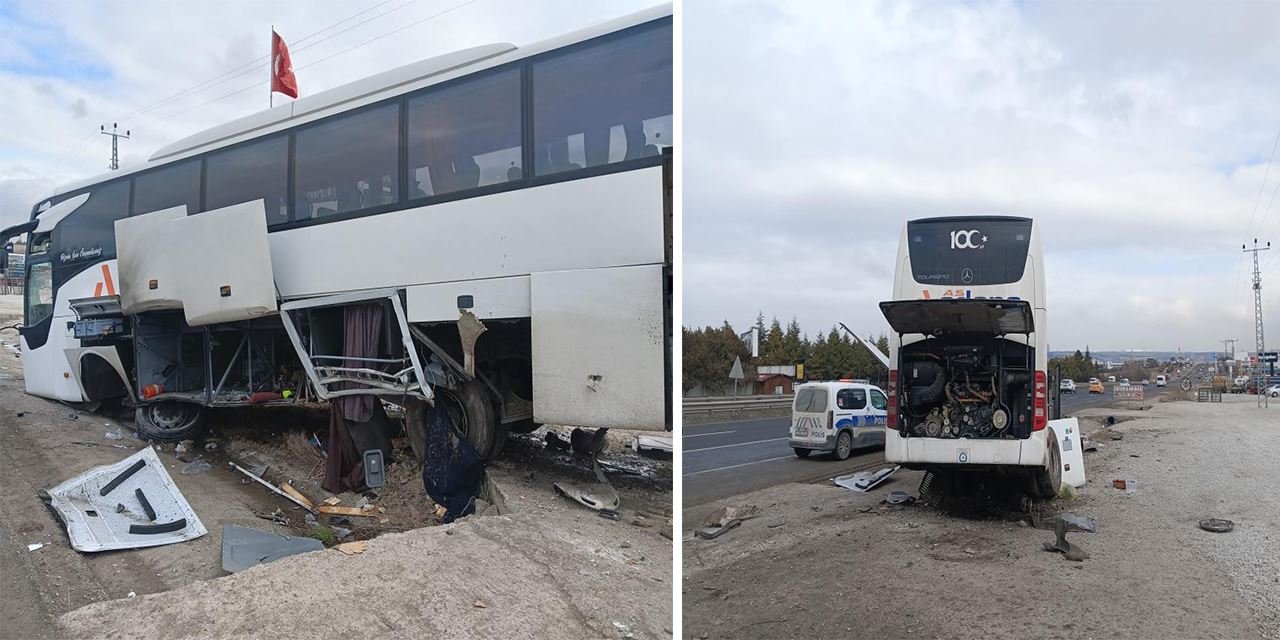 Konya-Ankara karayolunda otobüs kazası: 5 ağır, 16 kişi yaralandı