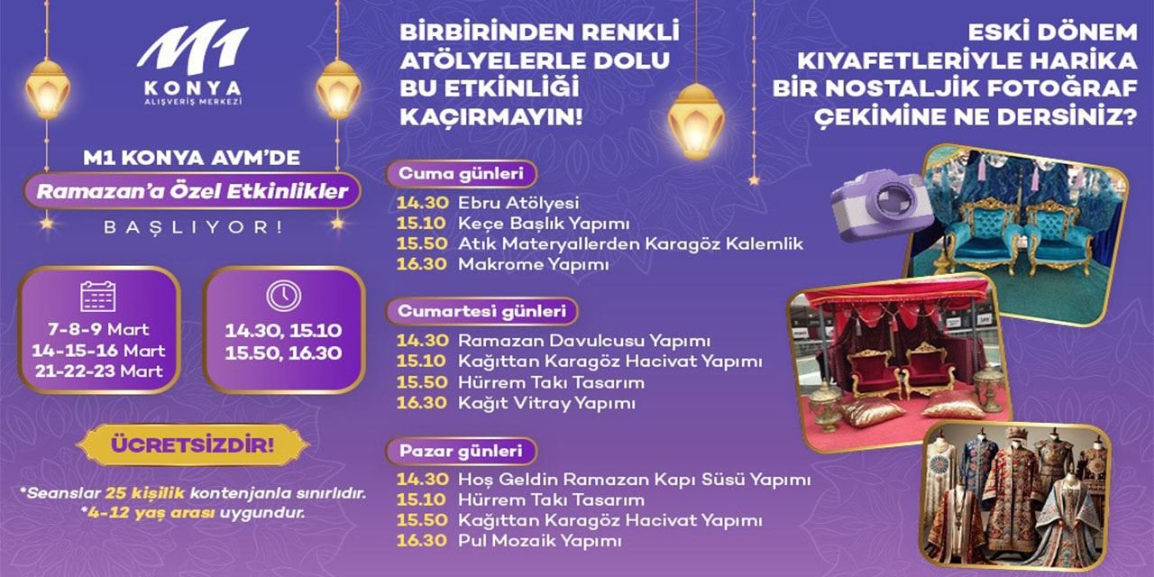 M1 Konya AVM’de Ramazan coşkusu sürüyor