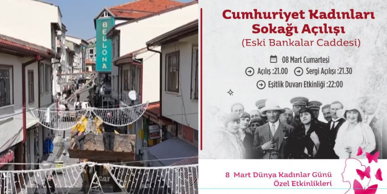 Kadınlar Günü'nde ‘Cumhuriyet Kadınlar Sokağı’nı açacaklar