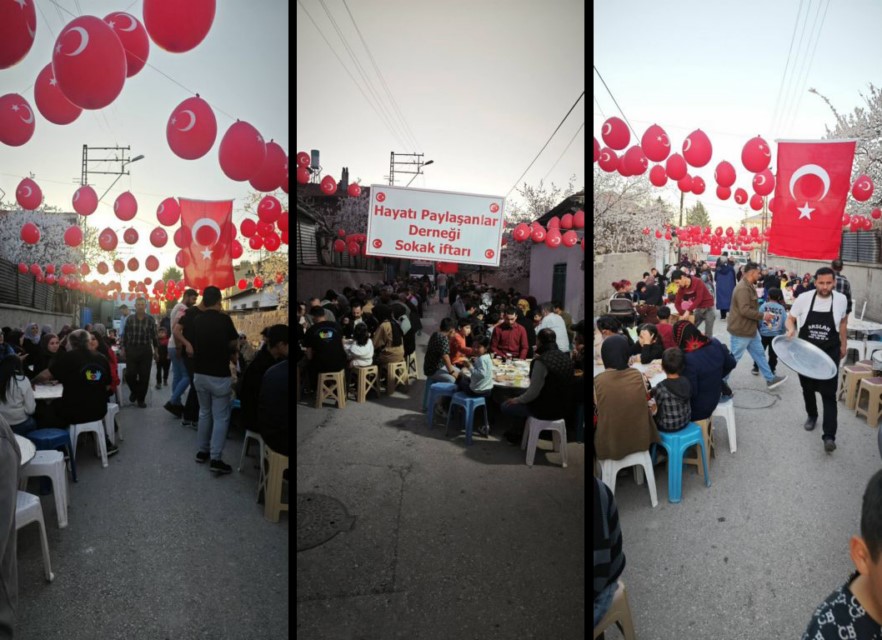 Konya'da şenlik tadında sokak iftarı