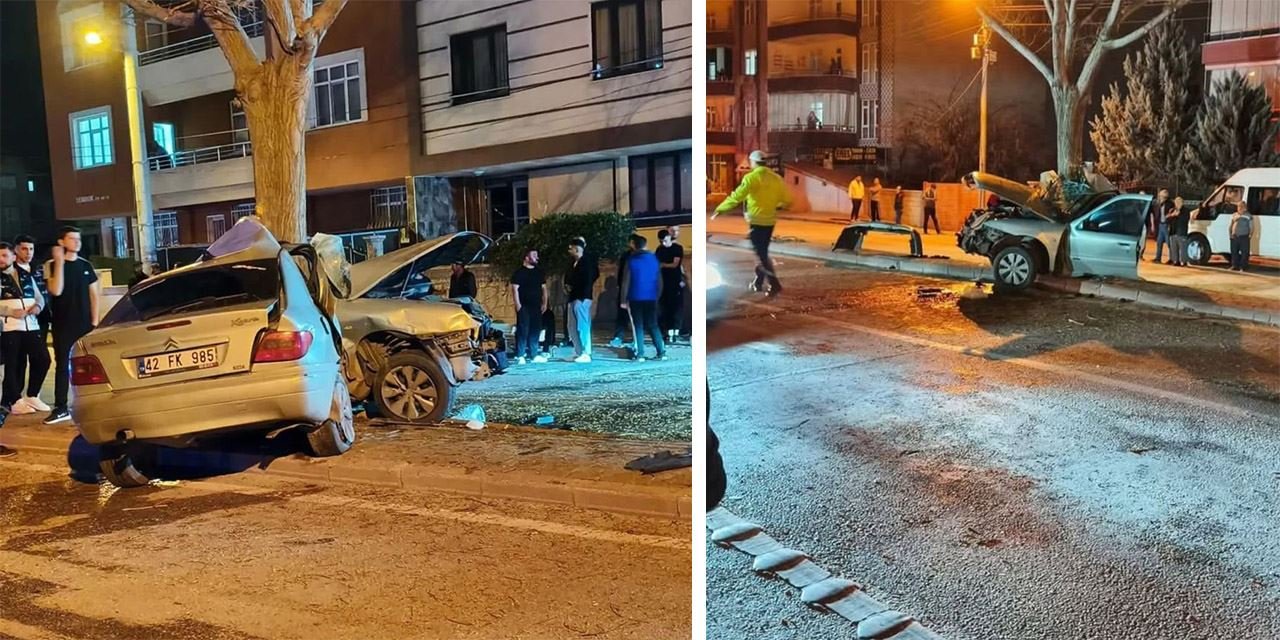 Ağaca çarpan otomobilin sürücüsü olay yerinde can verdi