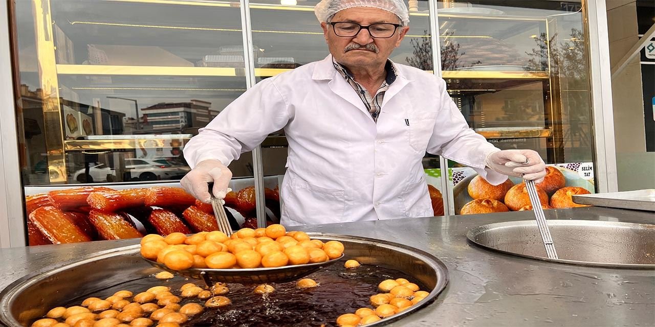 Konya'da lokma tatlısına yoğun ilgi