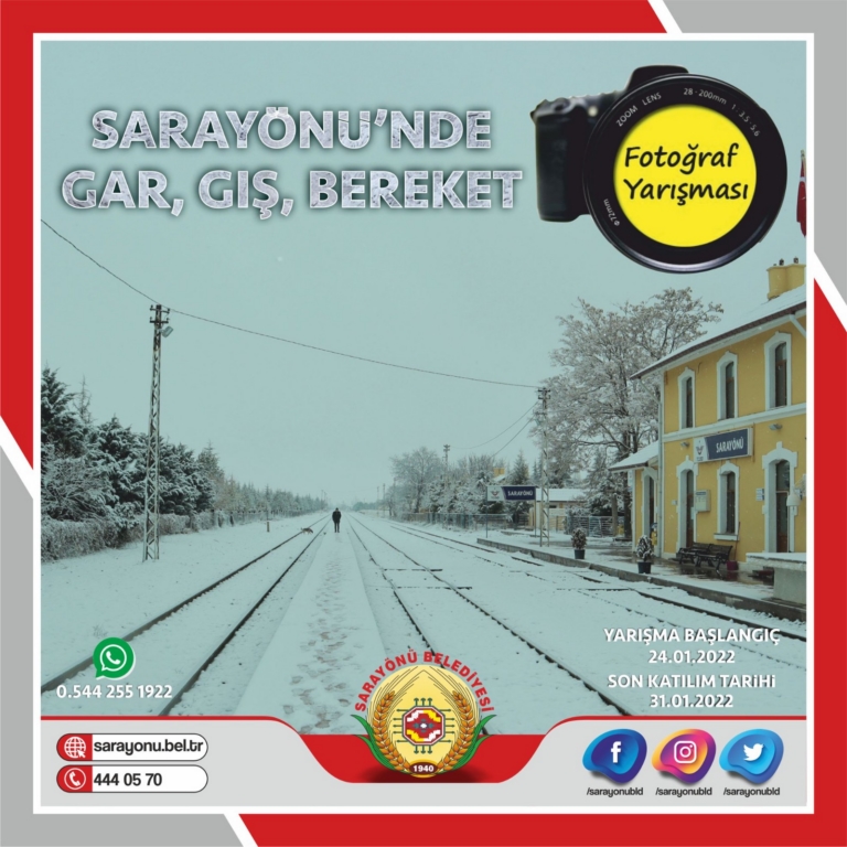 “SARAYÖNÜ’NDE GAR, GIŞ, BEREKET” konulu fotoğraf yarışması