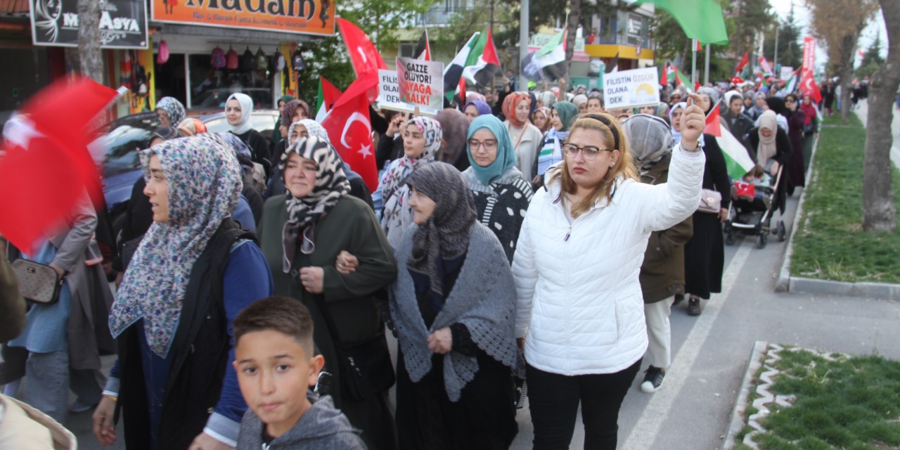 Beyşehir halkı Gazze için tek yürek oldu
