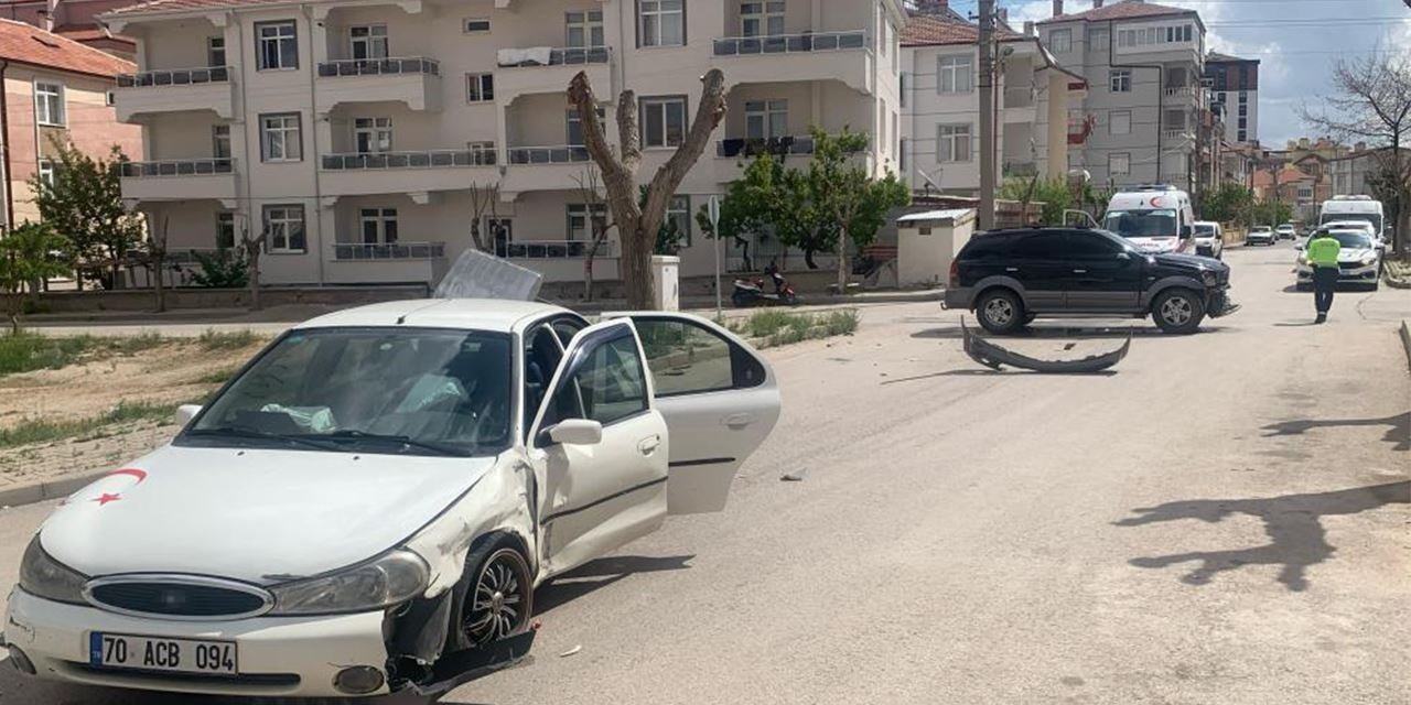 Karaman’da kaza: 2 kişi yaralandı