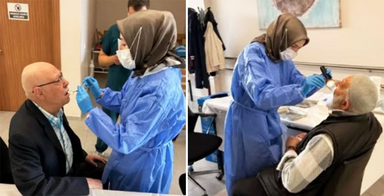 Yaşlılar ağız ve diş taramasından geçirildi