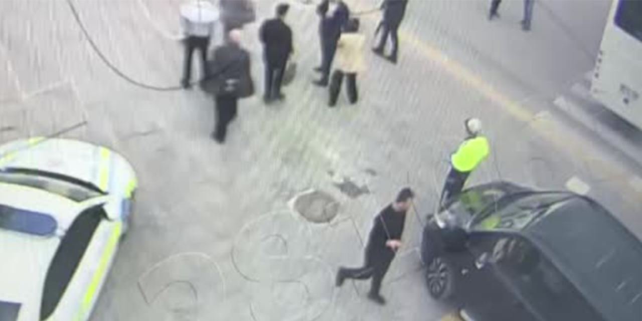 Vekil şoföründen tepki çeken hamle: Aracı polisin üzerine sürdü
