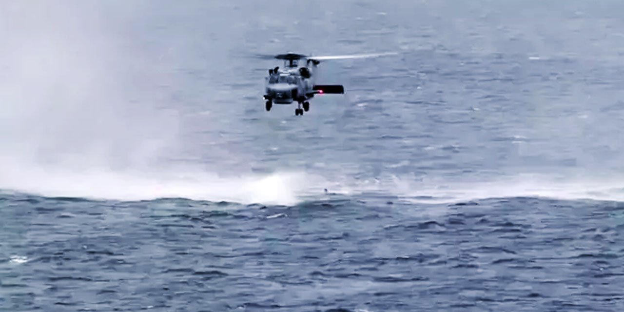 Tatbikatta faciadan dönüldü: Askeri helikopter acil iniş yaptı
