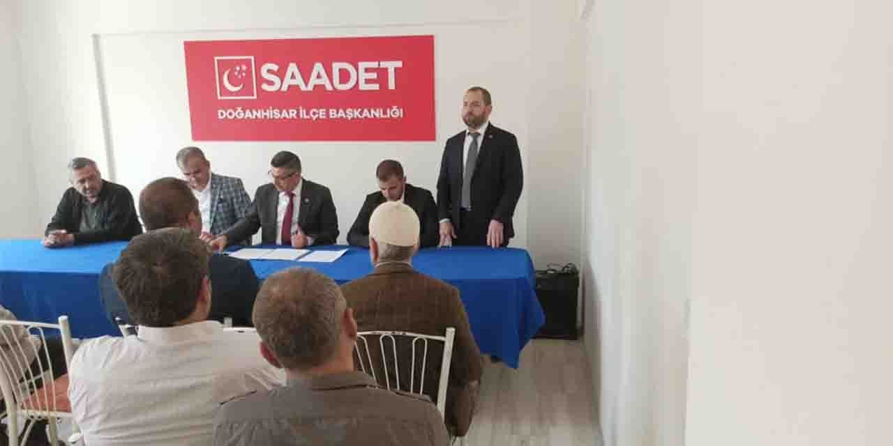 Saadet Partisi Doğanhisar’da güven tazeledi