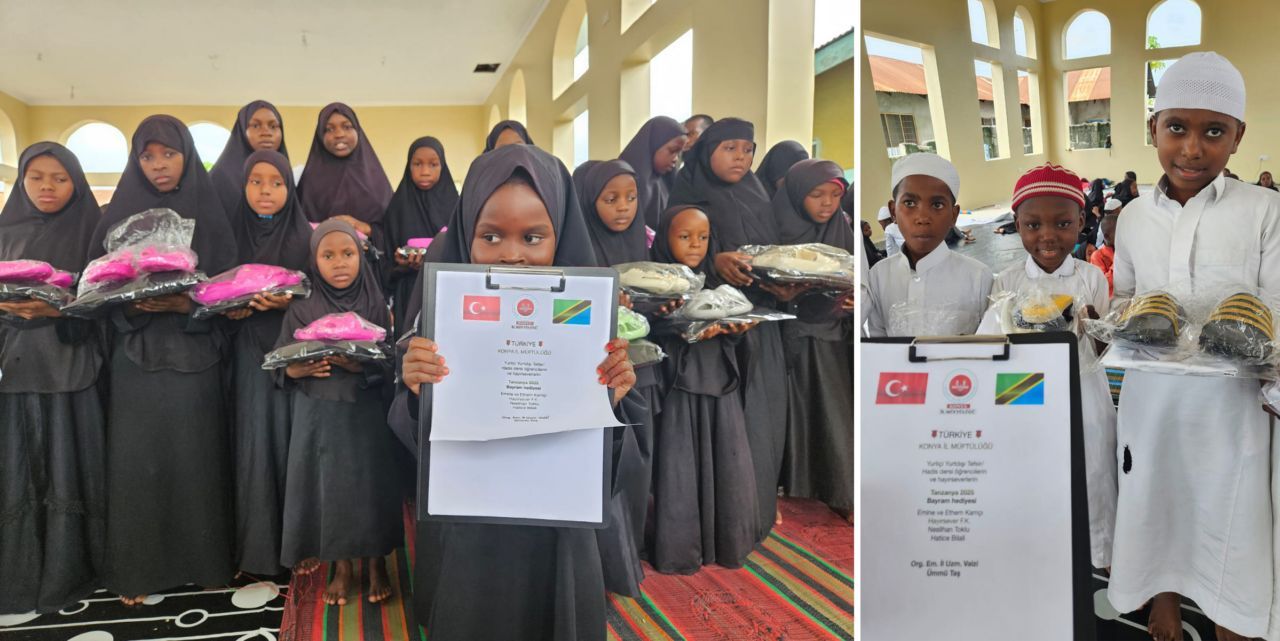 Tanzanya’daki yetim öğrencilerin bayram sevinci
