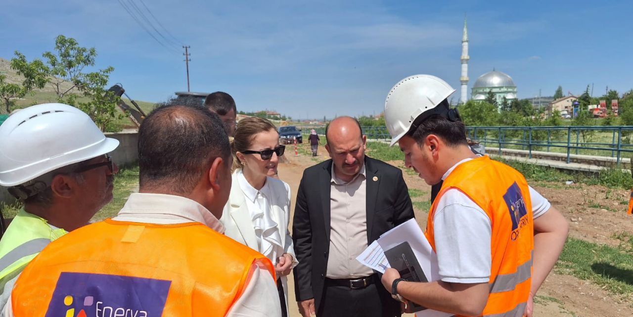 Sarayönü doğalgaz yatırımları yerinde incelendi