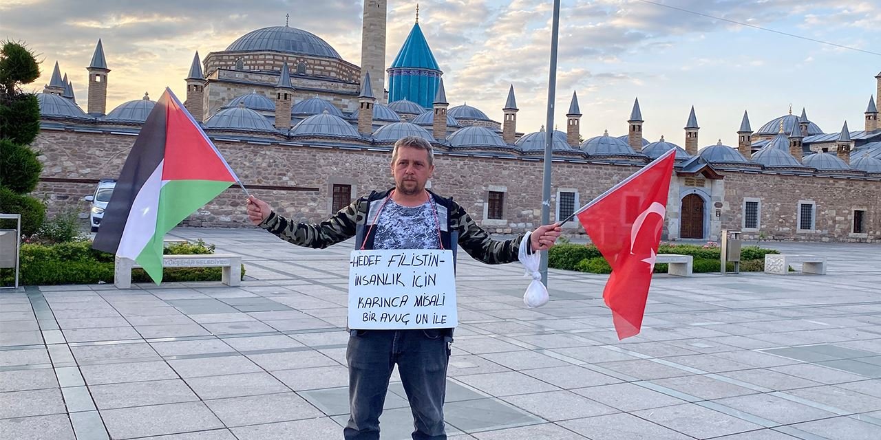 Çocuklarını evde bıraktı, Gazze’deki çocuklar ölmesin diye yola çıktı