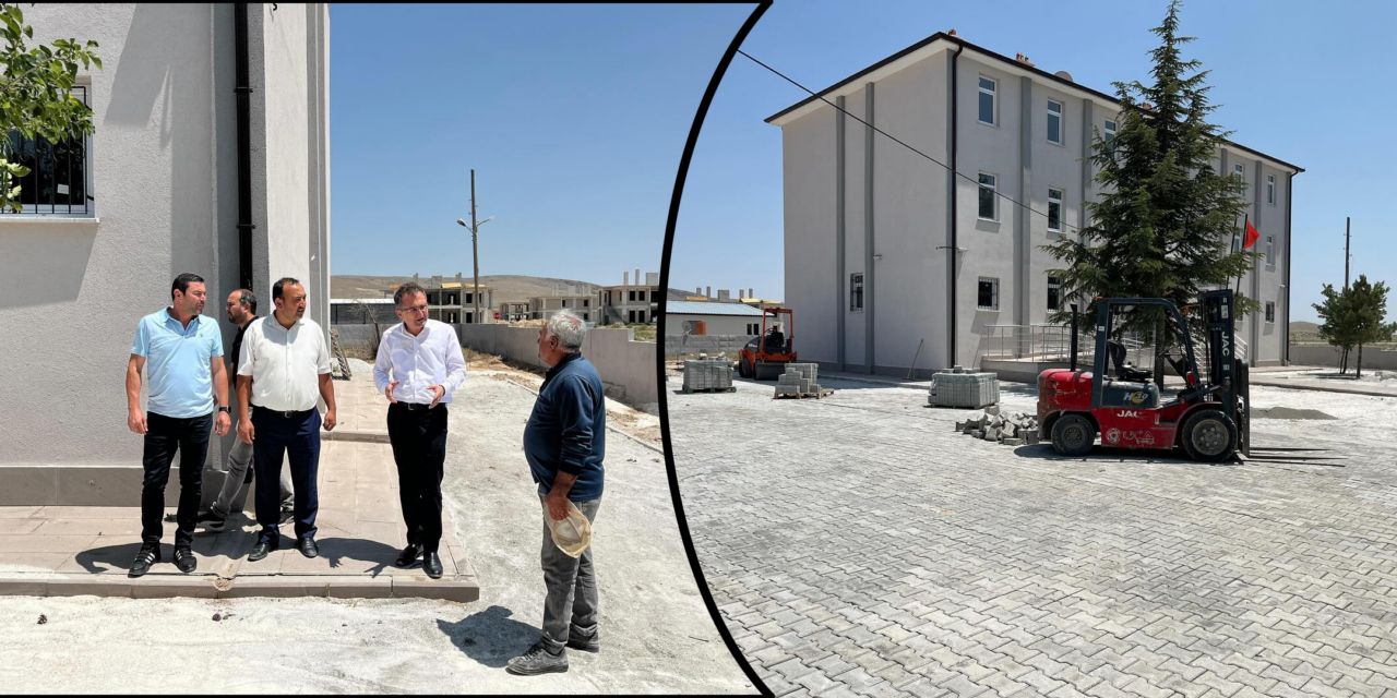 Karapınar'da mahalleler bordür ile kaplanıyor