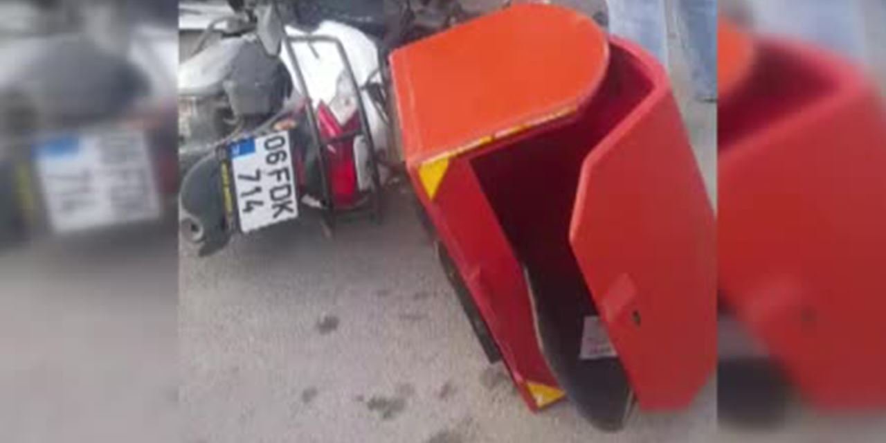 Motosiklet otobüse çarptı: Sürücü yaralandı