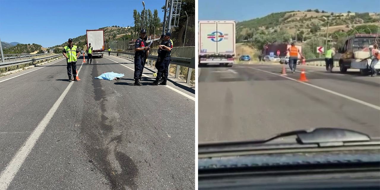 Tır yayalara çarptı: 1 kişi hayatını kaybetti, 1 kişi yaralandı