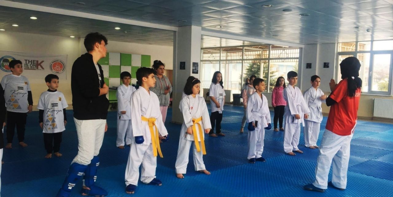Ücretsiz karate kursu ile çocuklar spora teşvik ediliyor