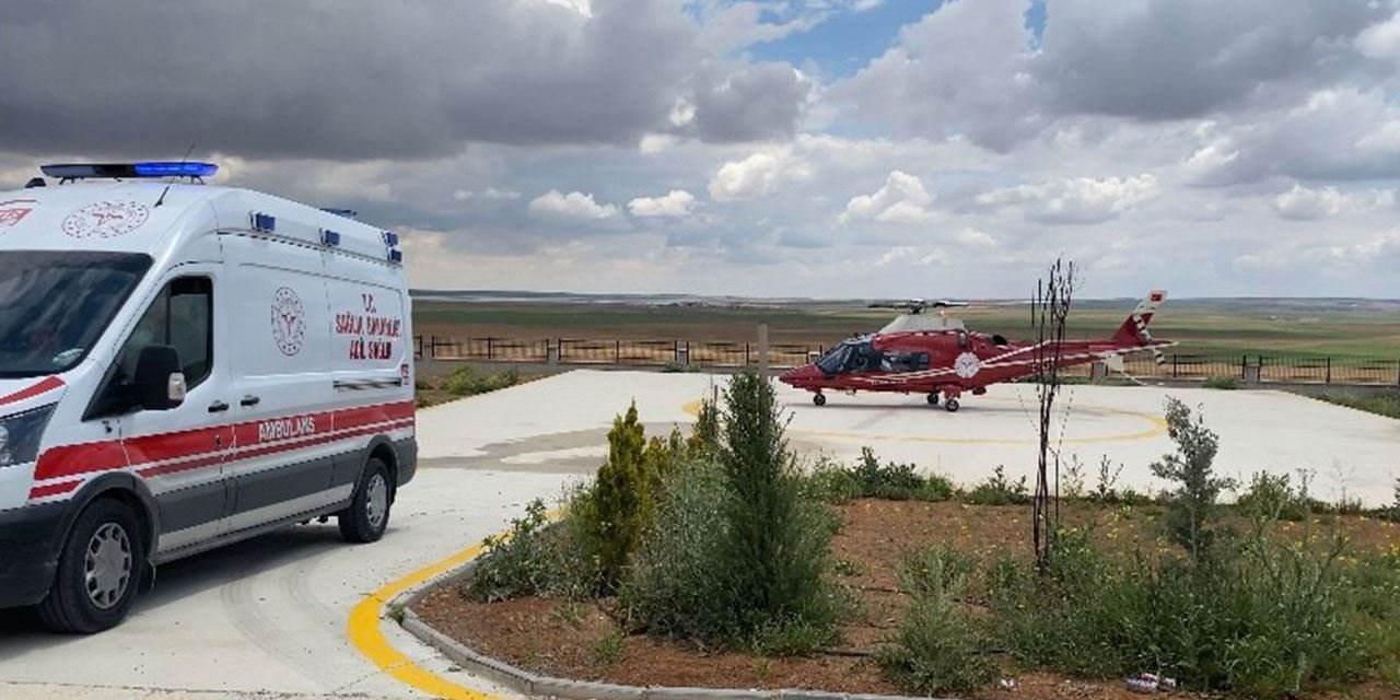 Ambulans helikopter, zamanla yarıştı