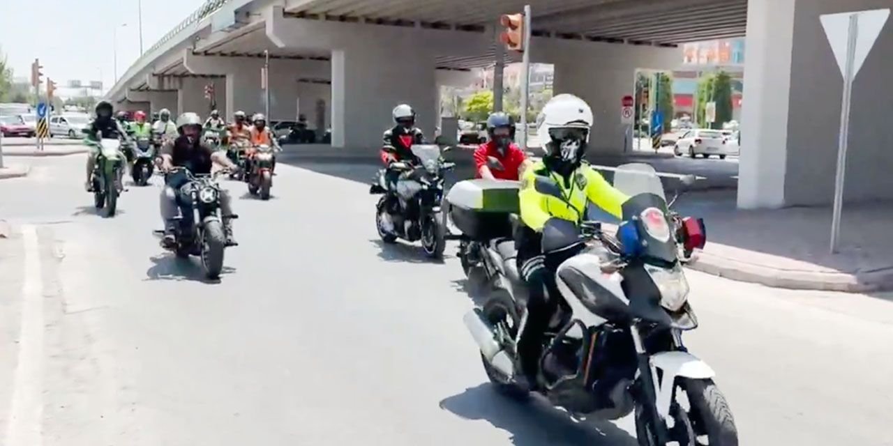 Konya Emniyetinden motosiklet eğitmenlerine eğitim