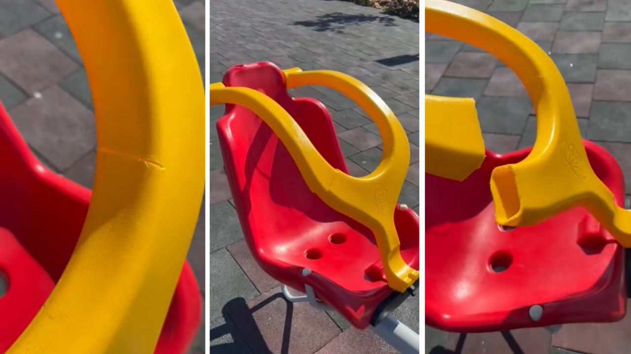 Engelsiz Parkı'ndaki oyuncağı kestiler