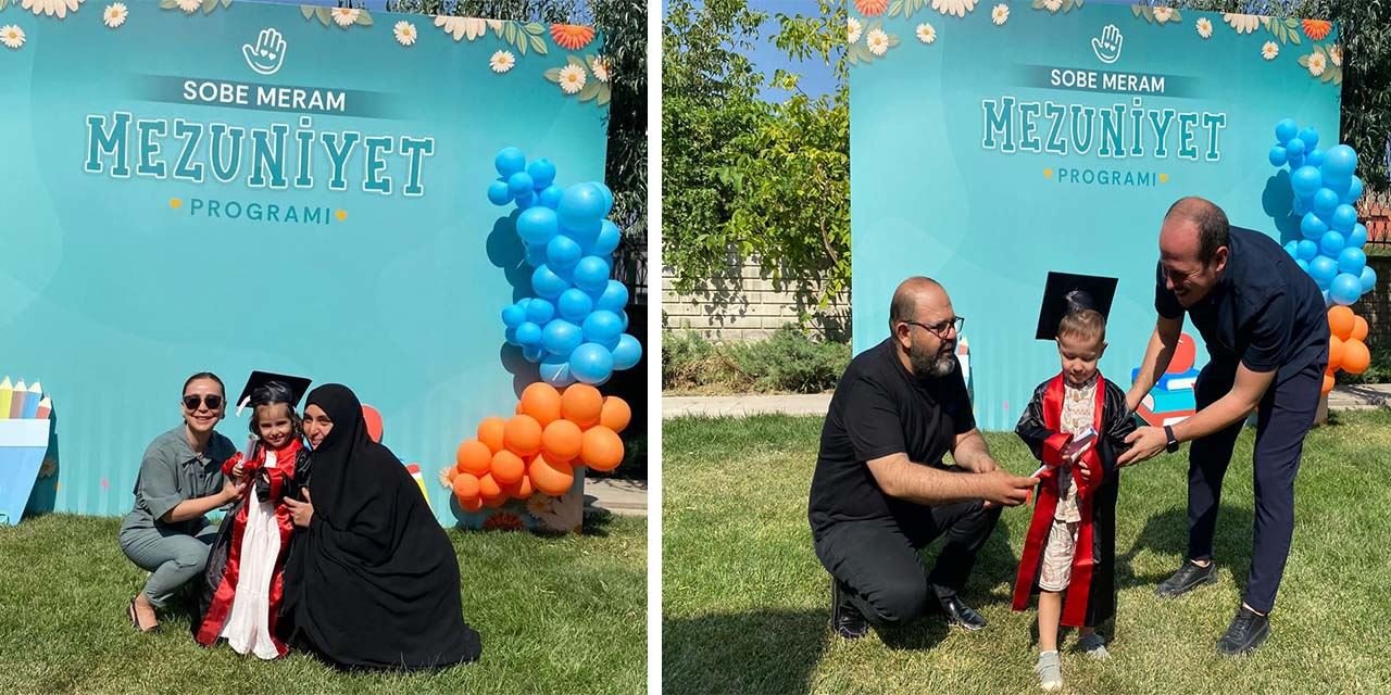 Otizm tanısı kaldırılan öğrenciler SOBE Meram’da mezuniyet sevinci yaşadı