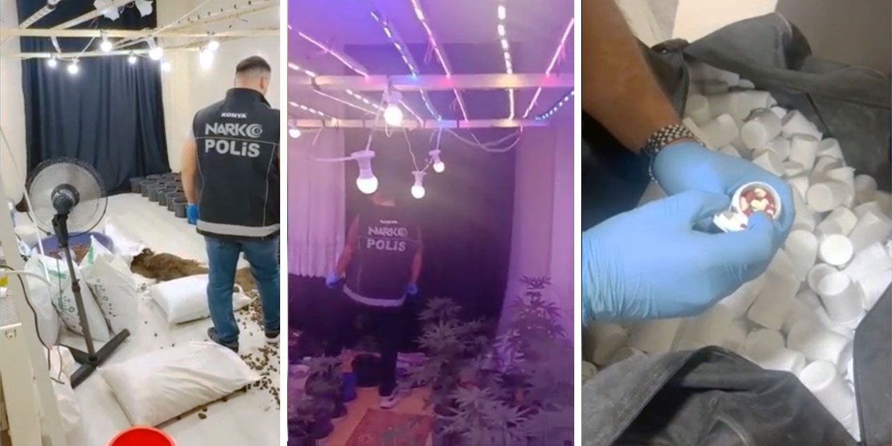 Konya polisinden uyuşturucuya büyük darbe: 82 operasyonda 147 kişi yakalandı