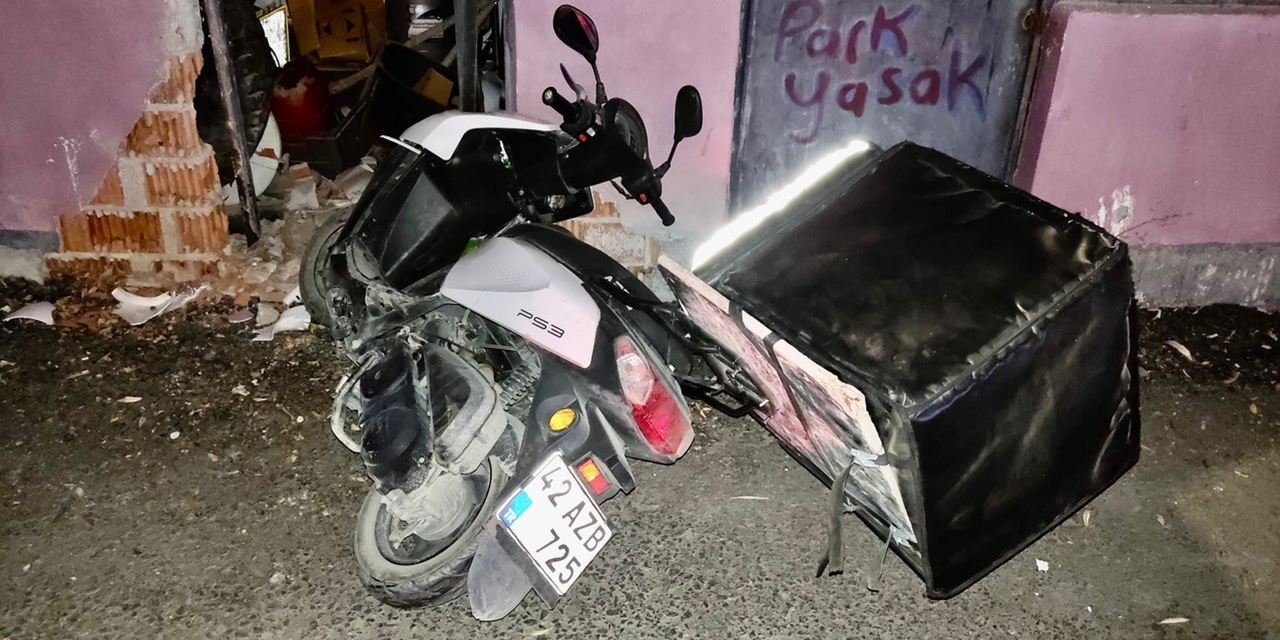 Duvara çarpan sürücü ağır yaralandı
