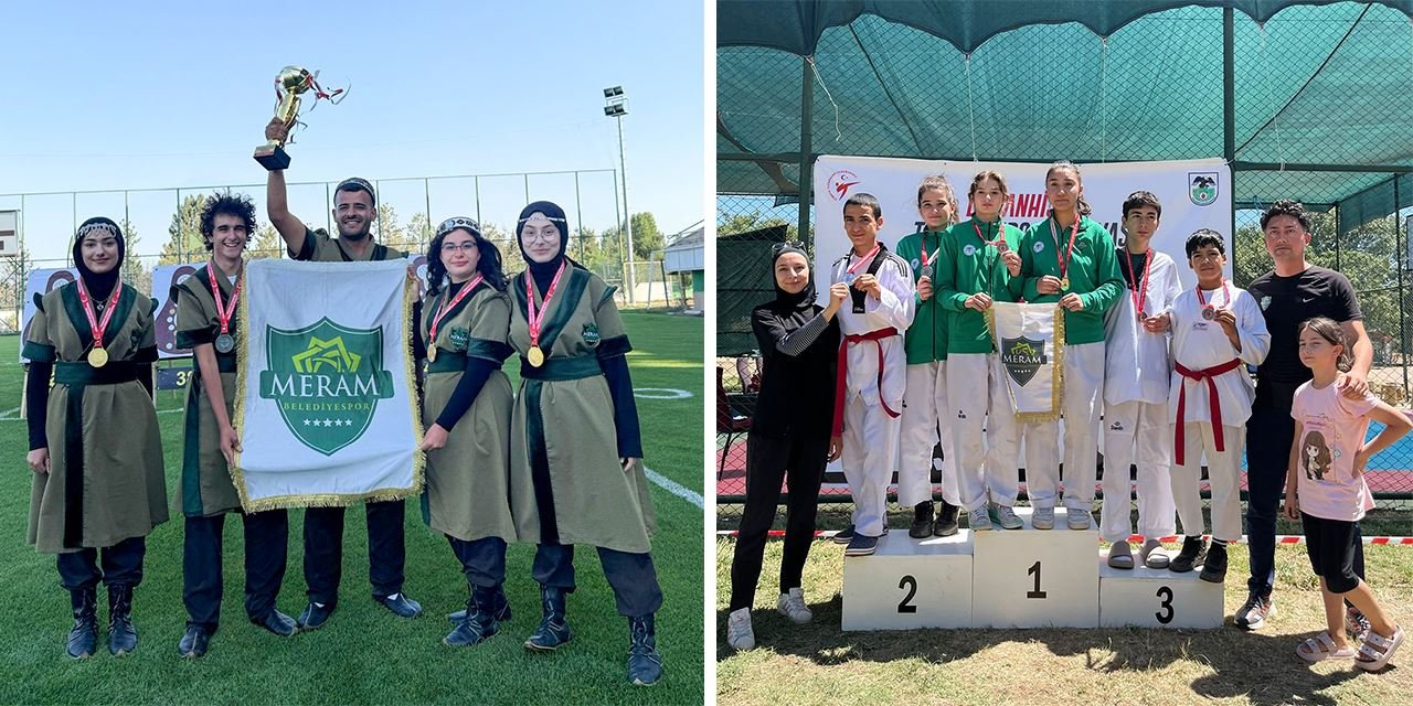 Meramlı sporcular madalyaya abone oldu