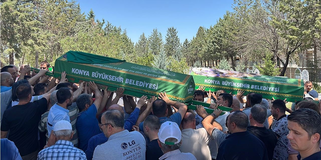 Dere'de hayatını kaybeden kız kardeşlere gözyaşlarıyla veda edildi