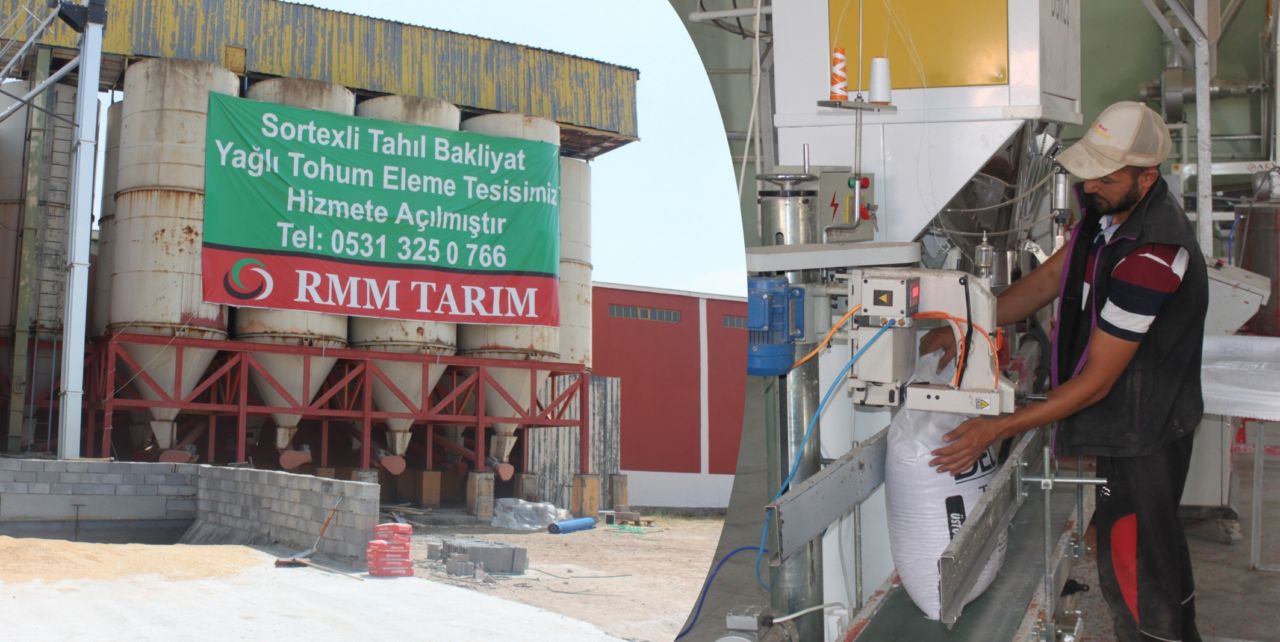 Sarayönü’nde yeni bir tohum eleme tesisi hizmete girdi