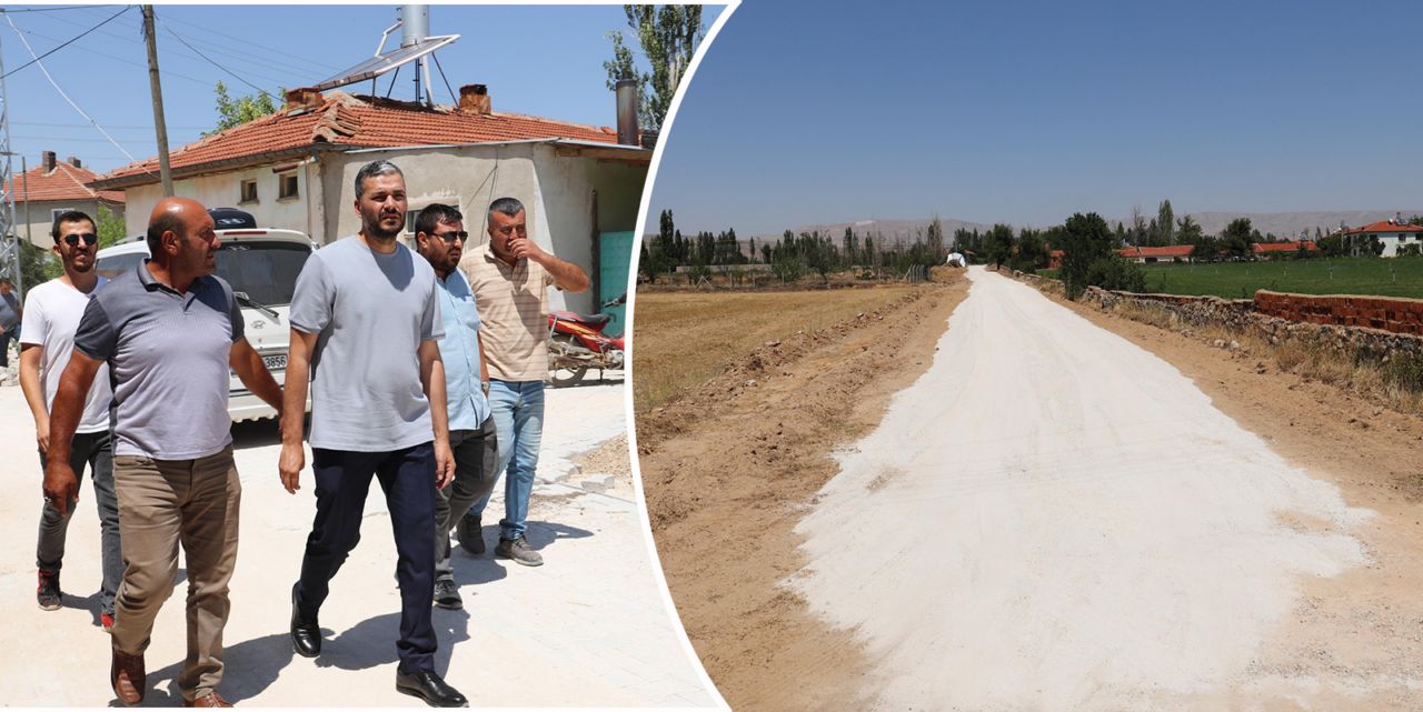 Başkan Apil, yol çalışmalarını yerinde inceledi