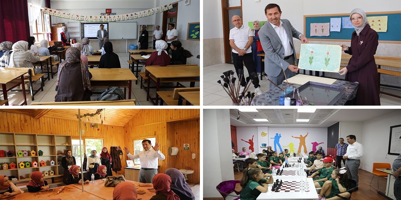 Başkan Kılca, yaz kurslarında öğrencilerle buluştu