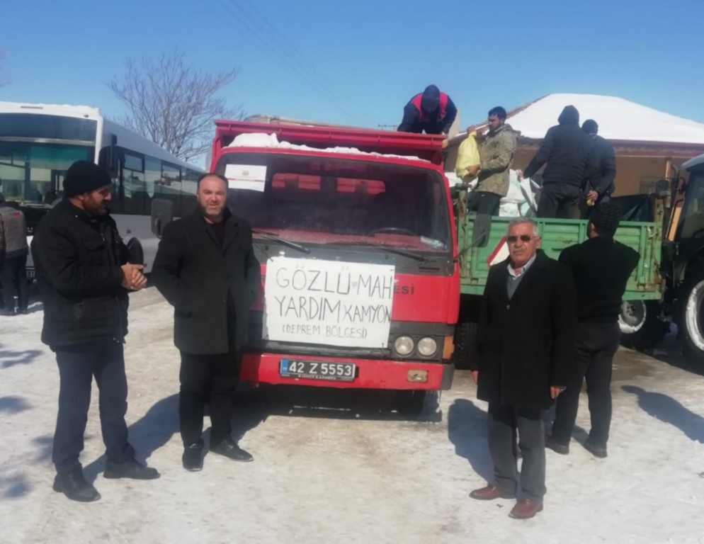 Gözlü Mahallesinden depremzedelere yardım eli