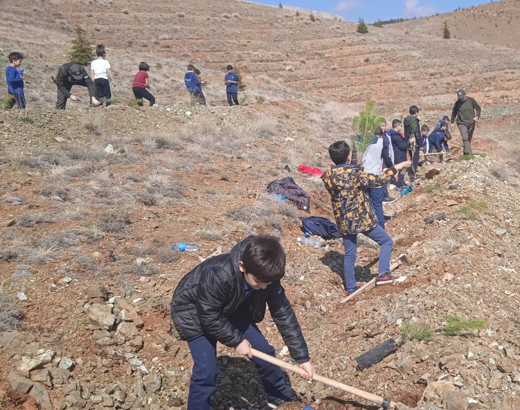 Tedem öğrencileri ağaç dikerek, geleceğe nefes oluyorlar