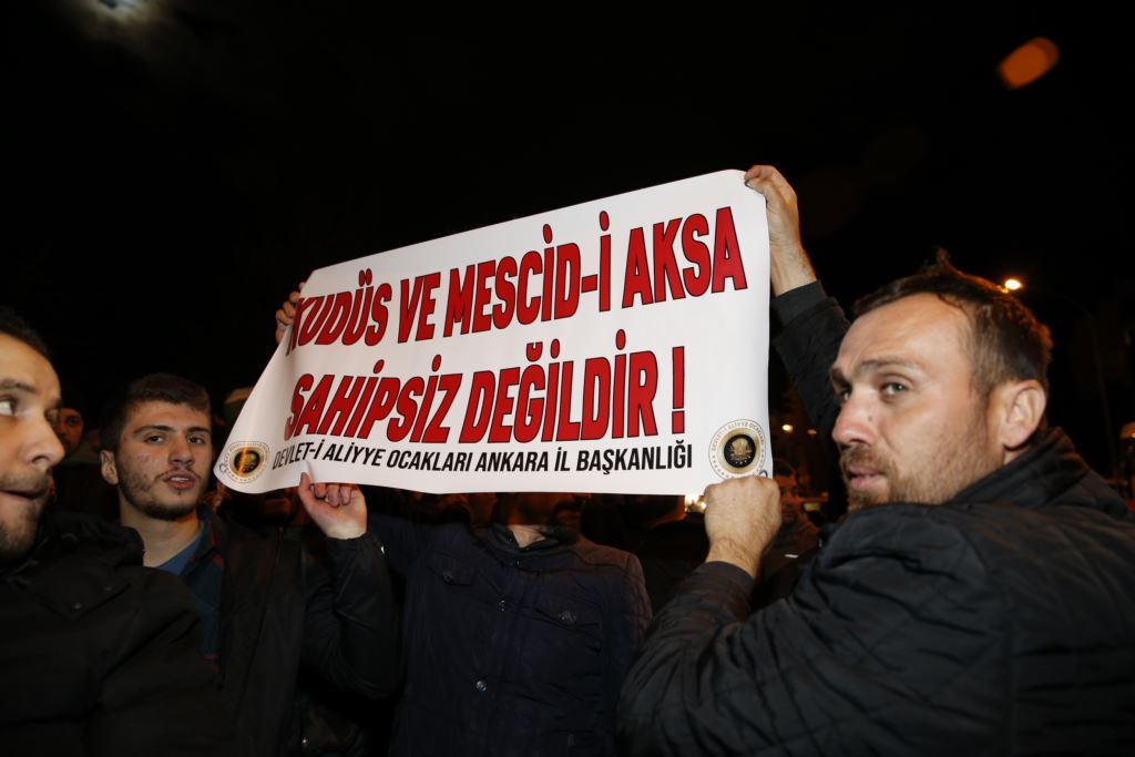 İsrail'in Mescid-i Aksa saldırısı Başkentte protesto edildi