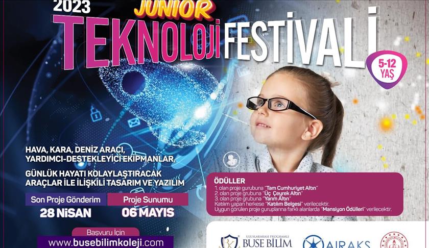 Buse Bilim Koleji'nden çocuklar için "2023 Junior Teknoloji Festivali"