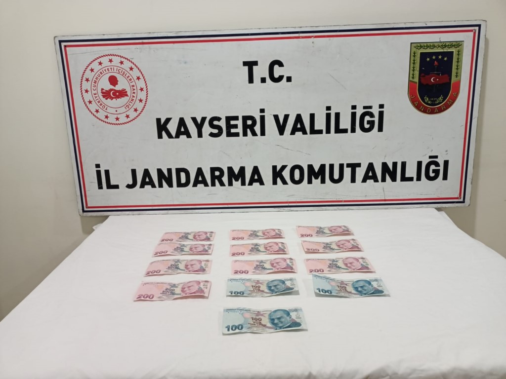 Kayseri'de sahte para operasyonunda bir zanlı yakalandı