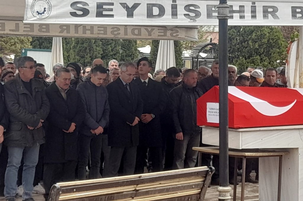 Kıbrıs gazisi Kocaman, Seydişehir'de son yolculuğuna uğurlandı