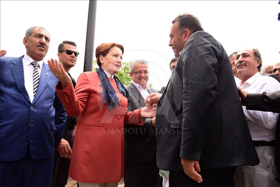 İYİ Parti Genel Başkanı Akşener, seçim turunda konuştu