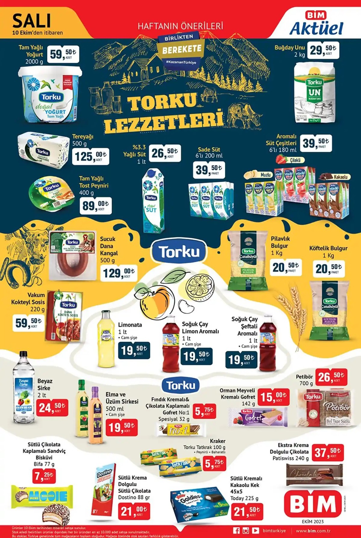 10 Ekim 2023 BİM Aktüel Ürünler Kataloğu